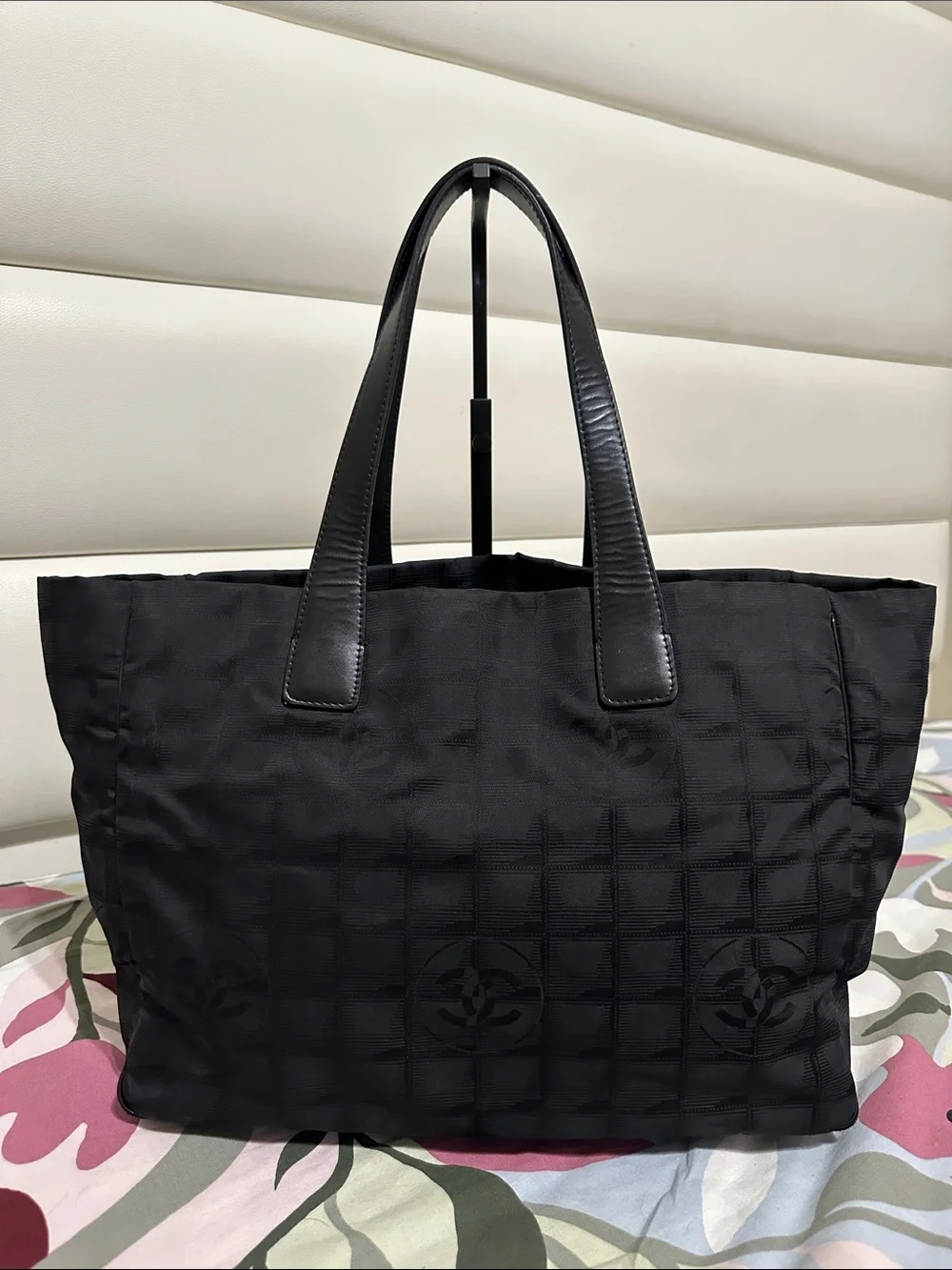 Chanel Travel Line Nylon Tote Bag